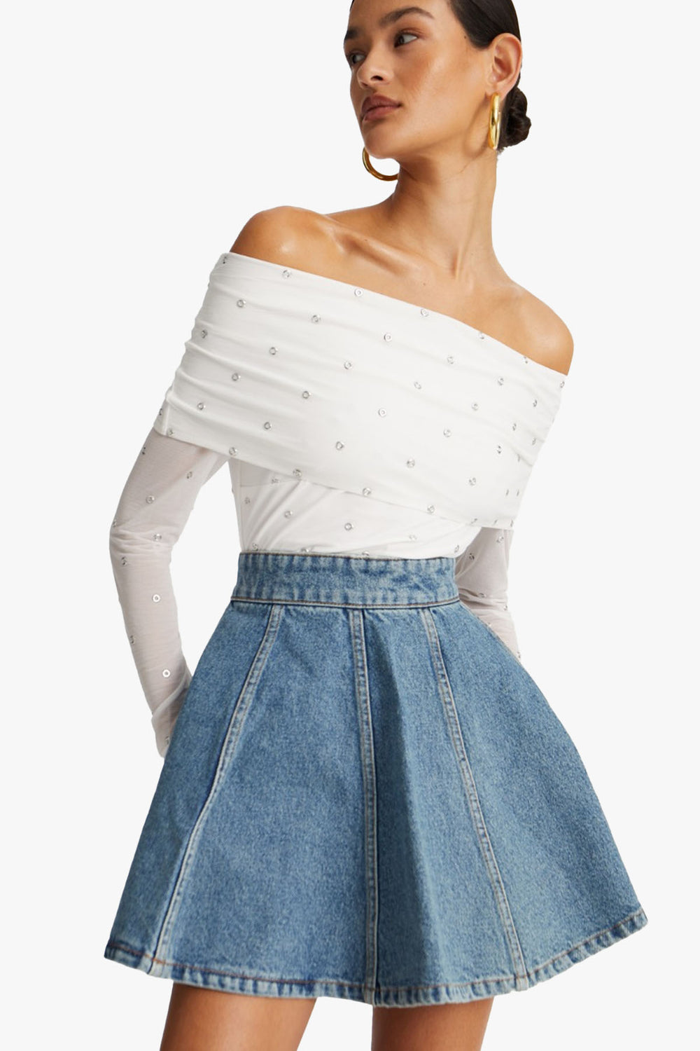 Denim Mini Skirt