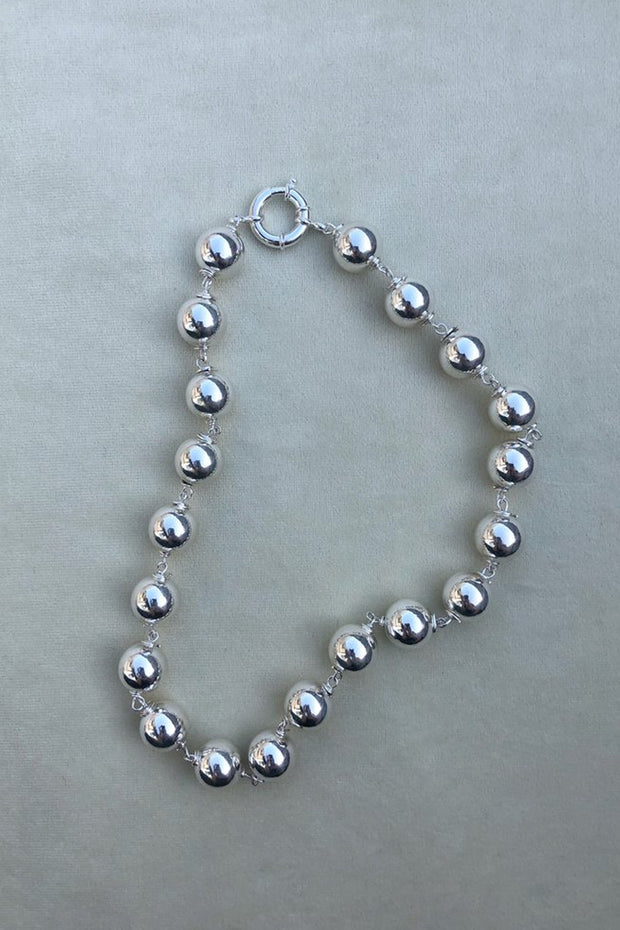 Silver Sphere Necklace