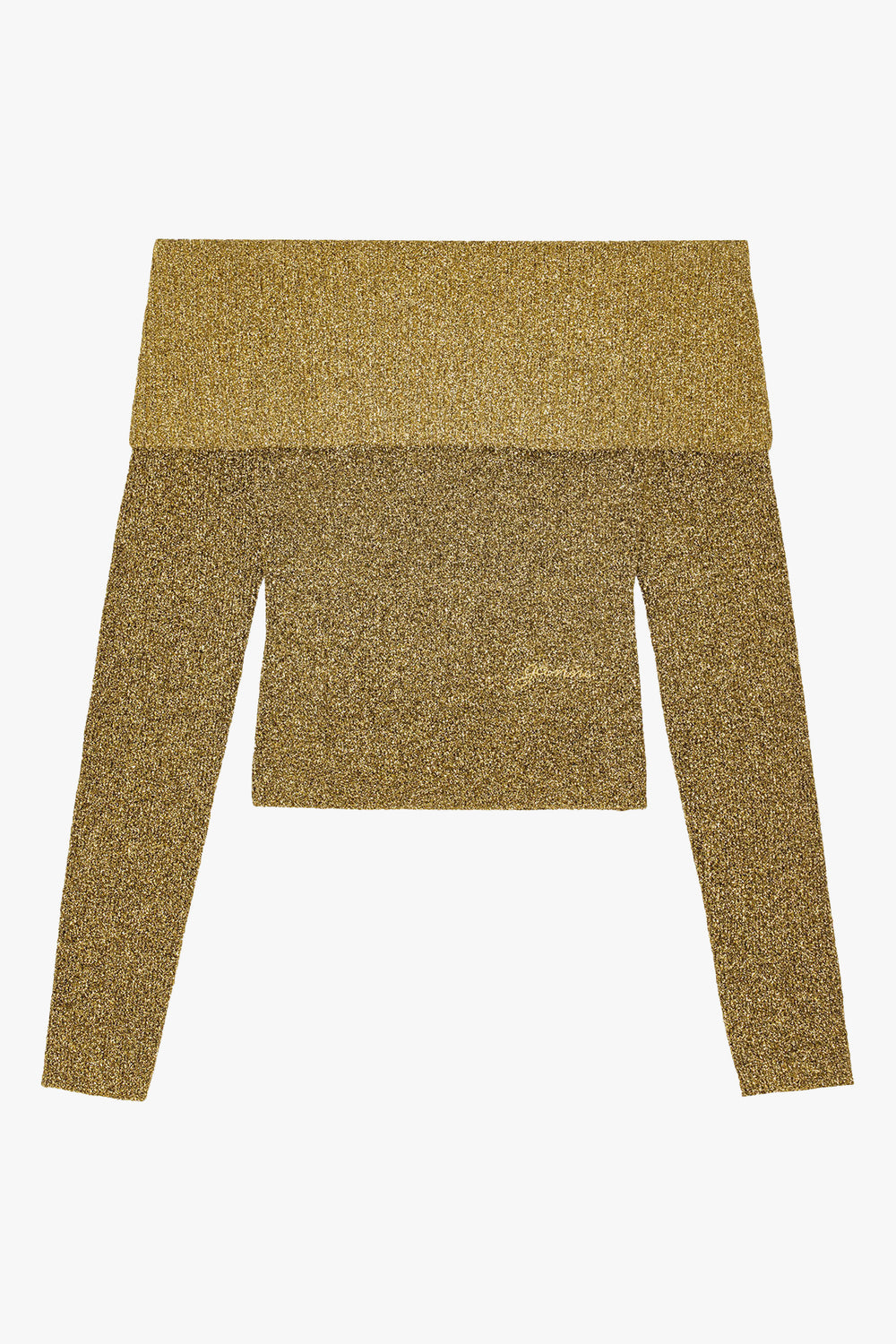 Sparkle Doubleface Off Shoulder Blouse