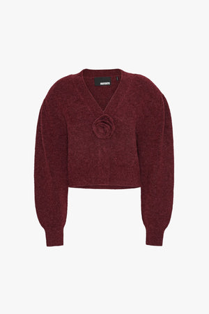 Knit Puffsleeve Cardigan