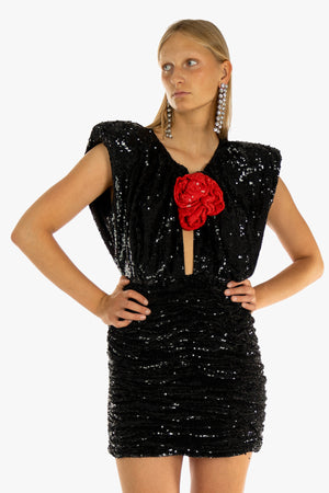 Sleeveless Sequin Mini Dress 17