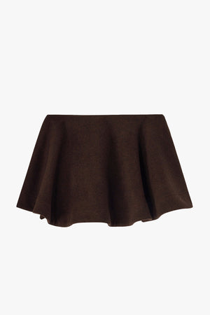 Ganni Peacoat Wool Skirt