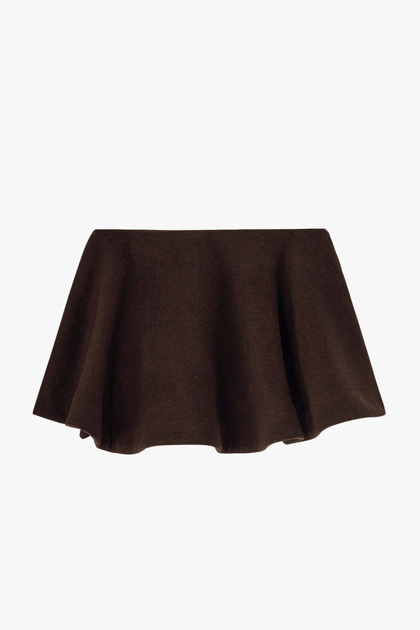 Ganni Peacoat Wool Skirt