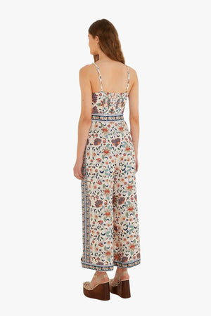 Floral Delhi Tapestry Light Pink Jumpsuit