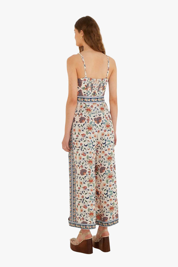 Floral Delhi Tapestry Light Pink Jumpsuit