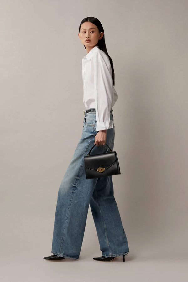 Lana Top Handle High Gloss Leather