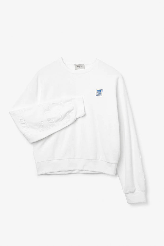 Terry Letter Sweatshirt