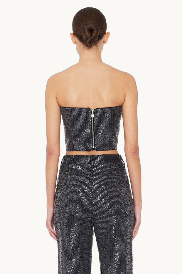 Twill Sequin Top