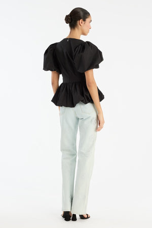 Washed Twill Stud Jeans