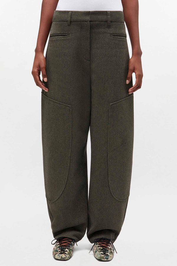 Mouline Suiting Curved Pants