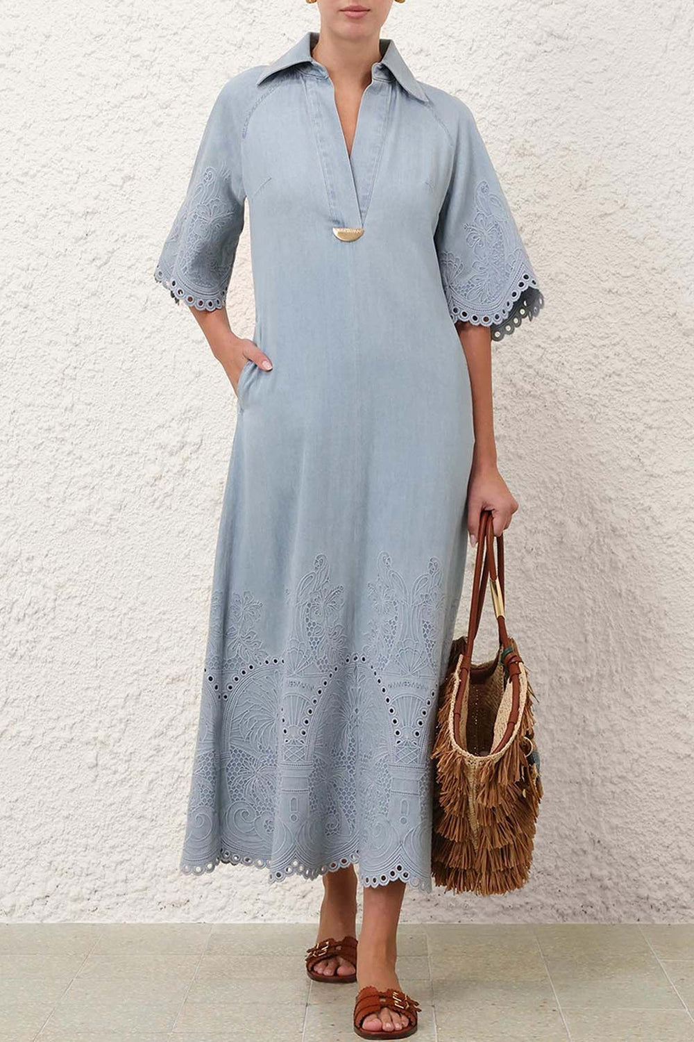 Daylight Denim Midi Dress