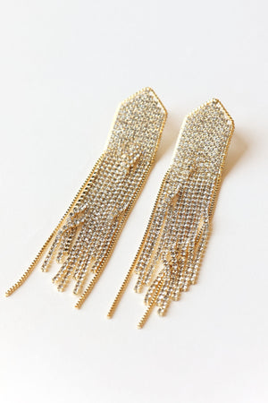 Strass Gold Earrings
