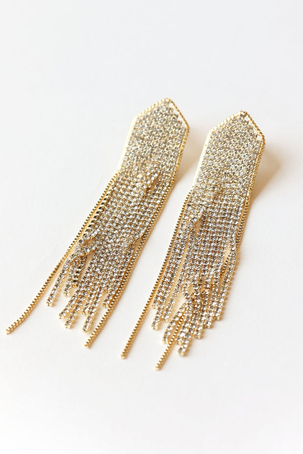 Strass Gold Earrings