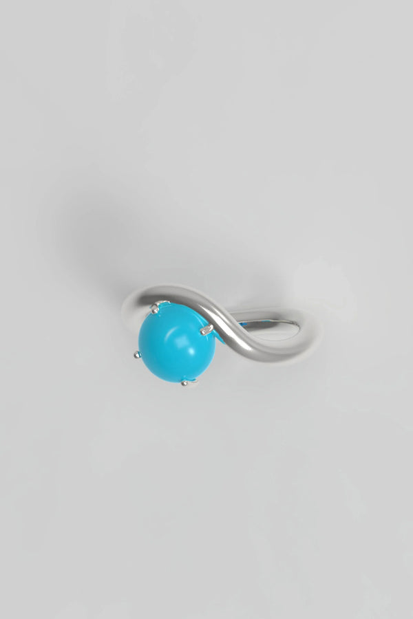 Band Ring In Turquoise Silver