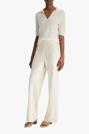 Colette High Waist Fluid Satin Bias Pants