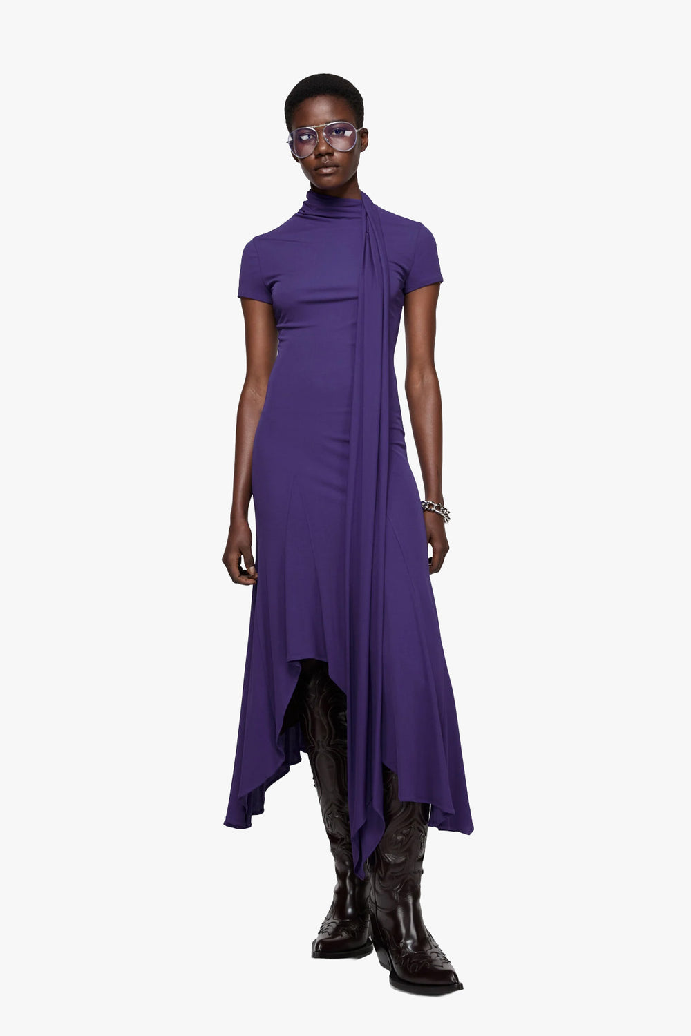 Short Sleeve Midi Dress