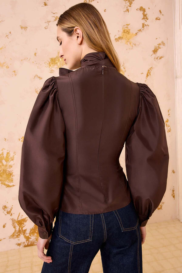 Giorgia Silk Neck Tie Blouse