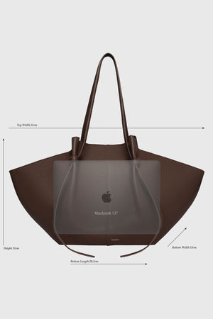 Large Mochi Pebble Grain Leather