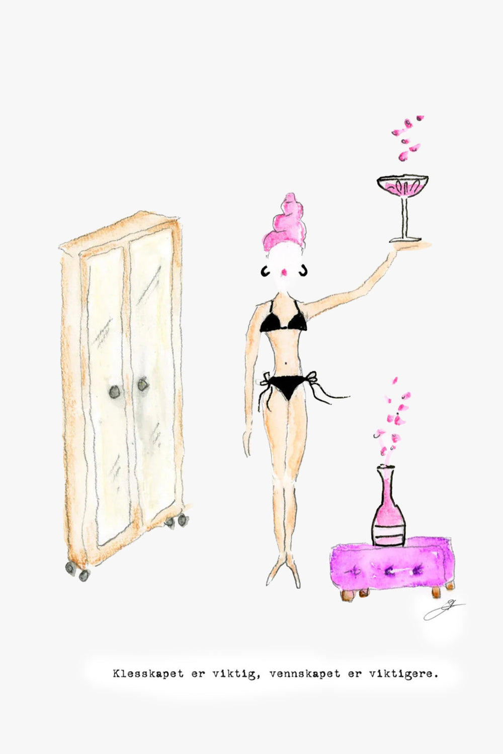 Klesskapet er viktig, vennskap er viktigere card