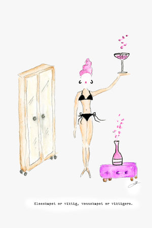 Klesskapet er viktig, vennskap er viktigere card