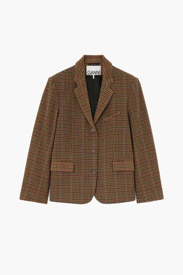 Single Wool Twill Blazer