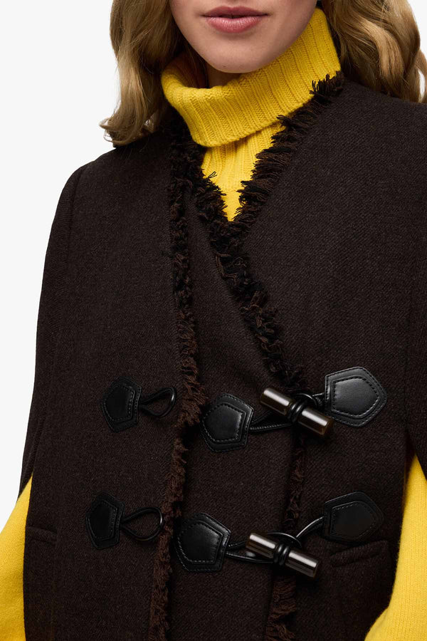 Peacoat Wool Blanket Cape