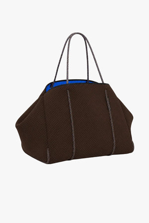 Escape tote in cacao / electric