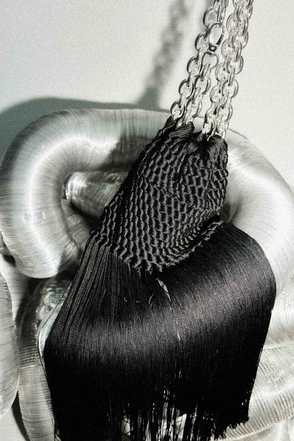 Medusa Fringe Bag Black