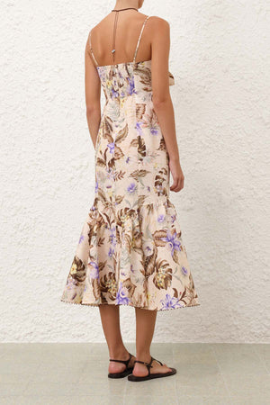 Coco Tie Front Midi Dress