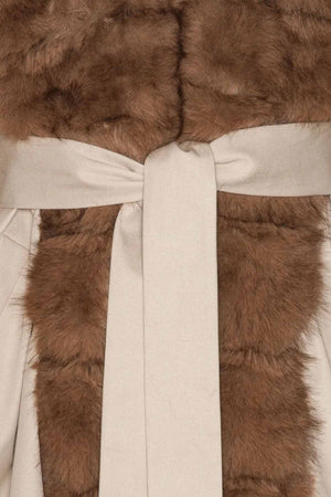 Faux Fur Collar Coat