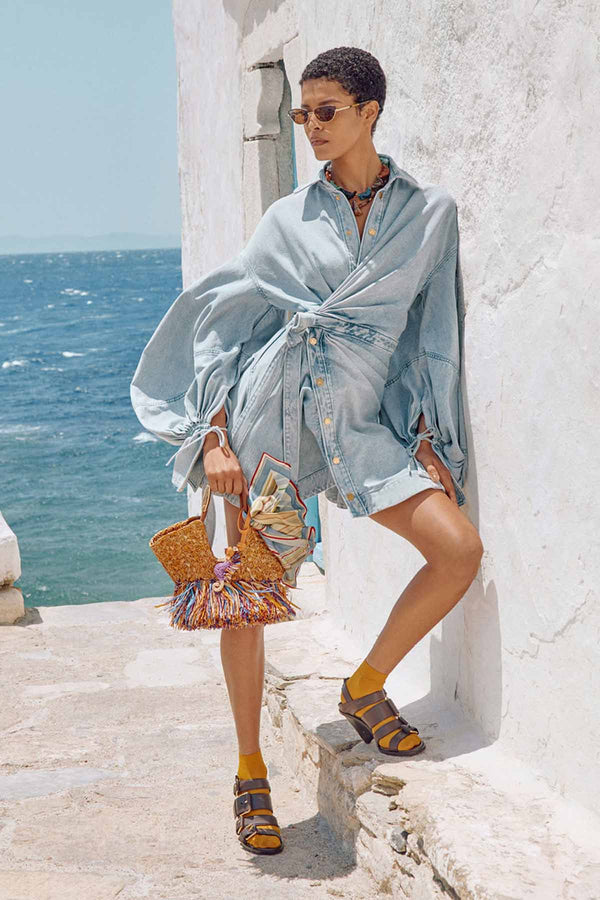 Rebellion Denim Wrap Mini