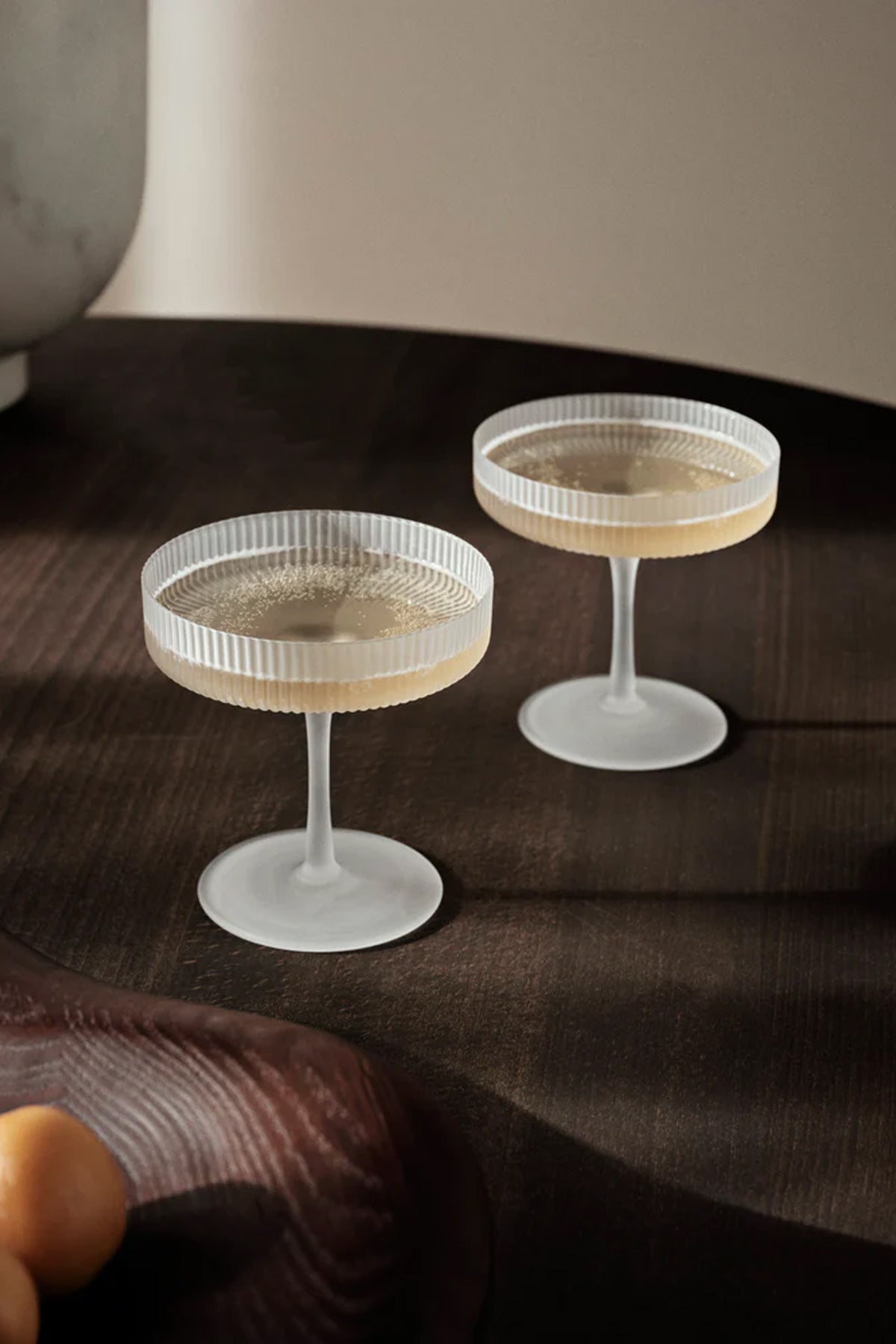 Ripple Champagne Saucers Set Of 2