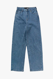 Rhinestone jeans med brede ben