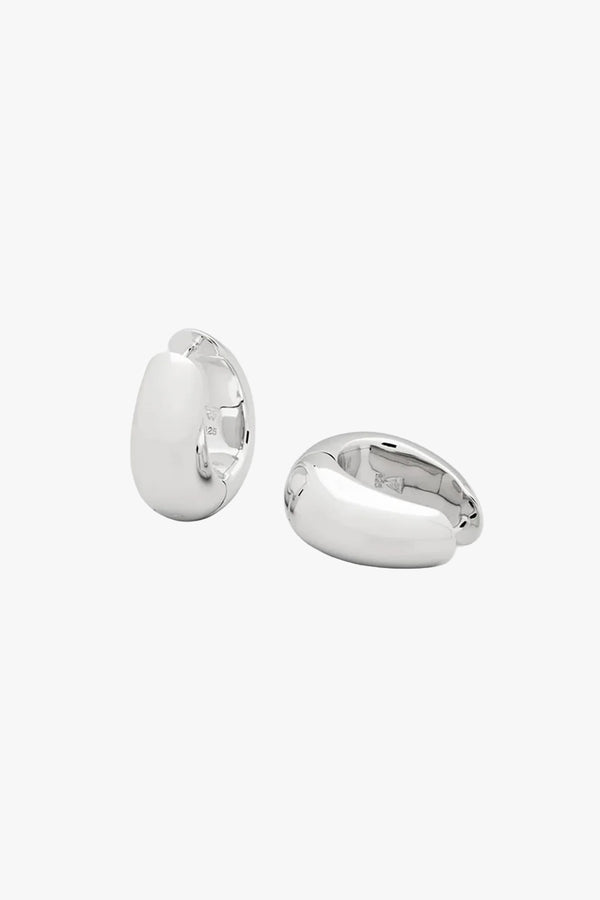 Ice Hoop Large Silver
