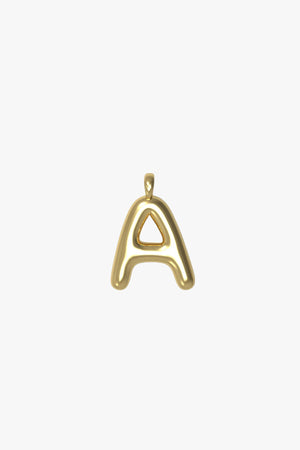 Letter charm Large A - gold plated