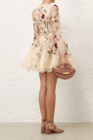 Hypnotic Lace Trim Mini Dress