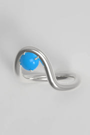 Band Ring II Turquoise Silver