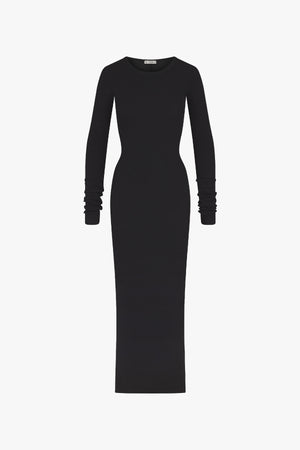 Long Sleeve Crewneck Maxi Dress
