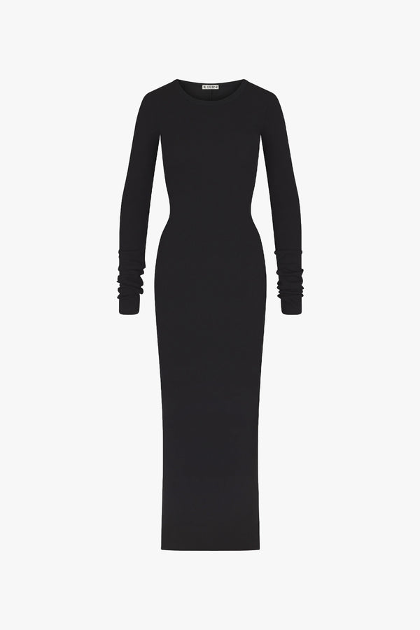 Long Sleeve Crewneck Maxi Dress