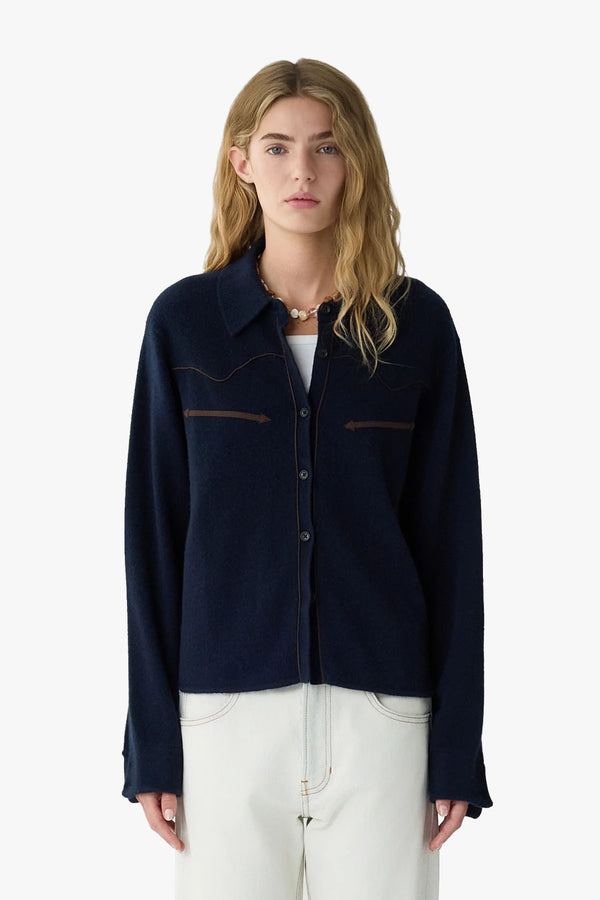 Cropped Western Shirt