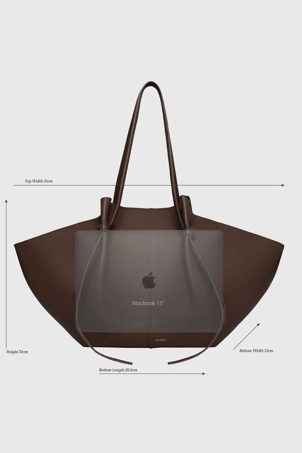 Large Mochi Pebble Grain Leather