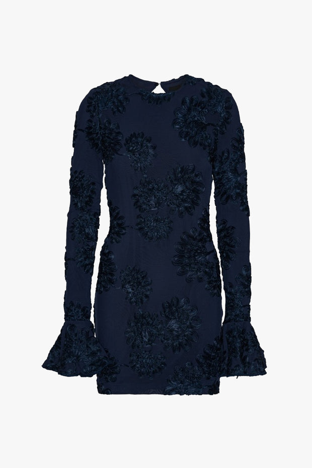 3D Mesh Mini Dress