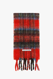 Mohair Check Scarf