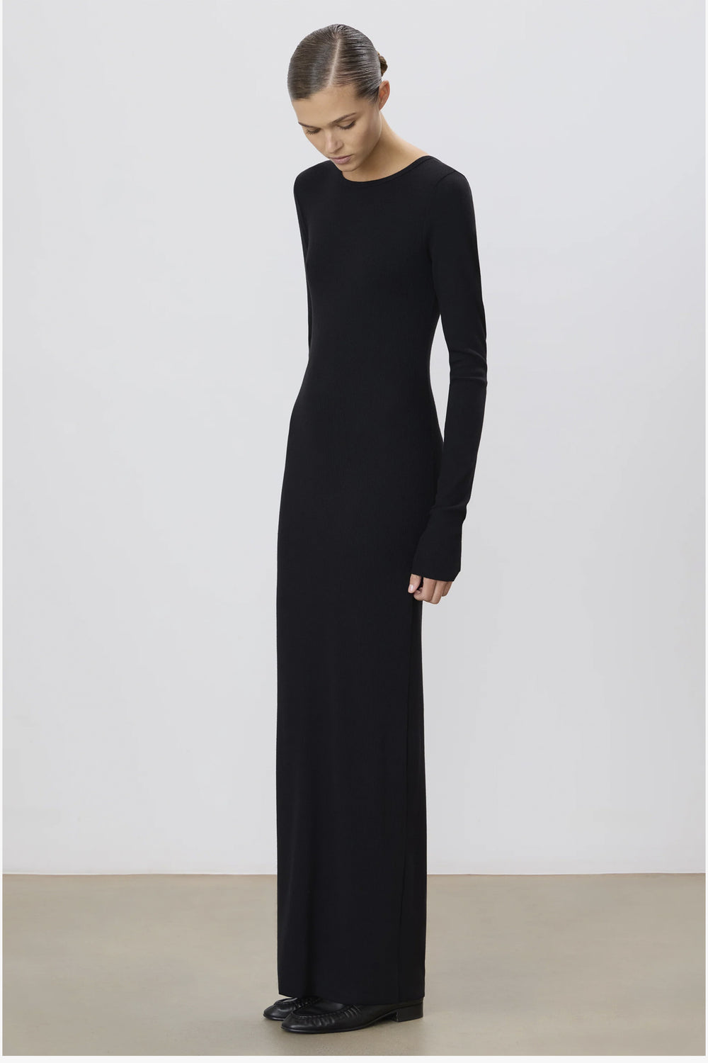 Long Sleeve Crewneck Maxi Dress