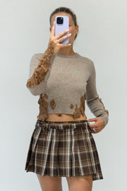 Lace Detail Knitted Sweater