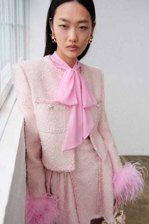 Pink Boucle Jacket