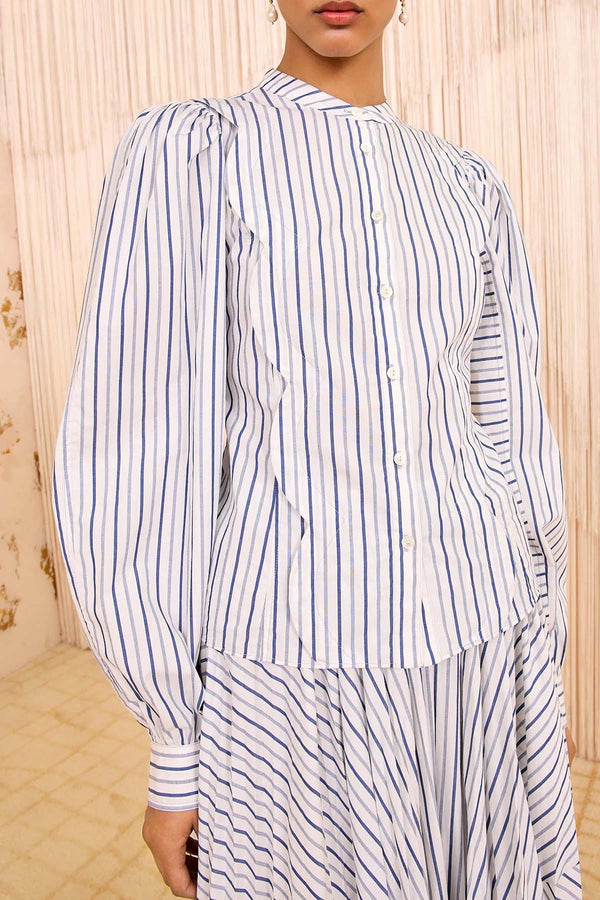 Cybil Long Sleeve Button Front Blouse