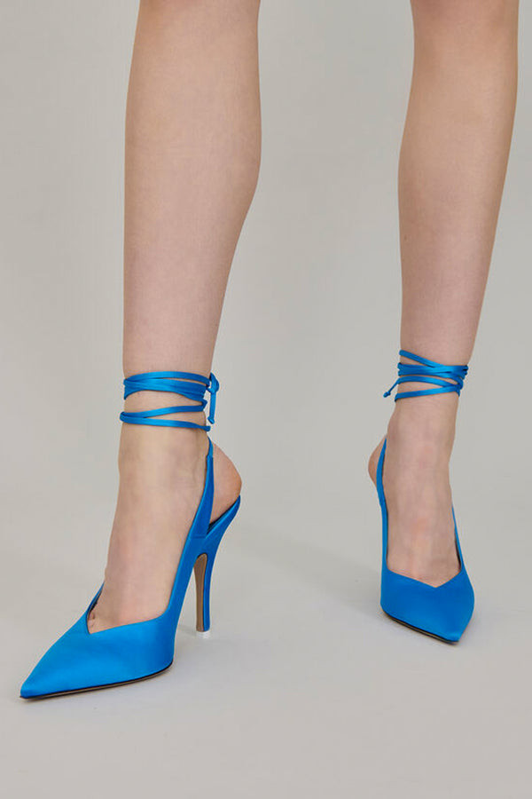Venus High Heel Lace-Up Slingback