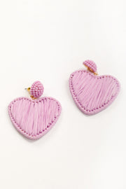 Purple Heart Earrings 201