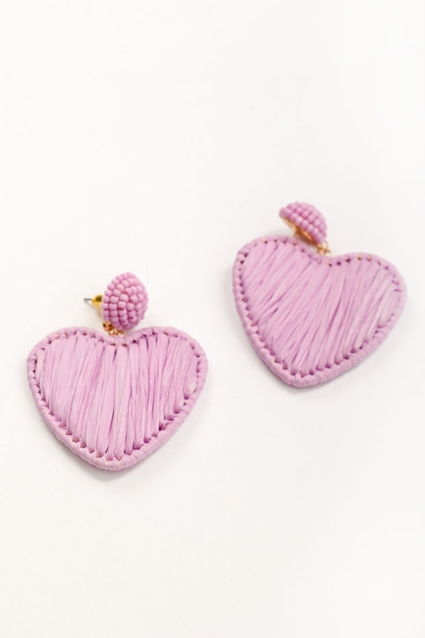 Purple Heart Earrings 201